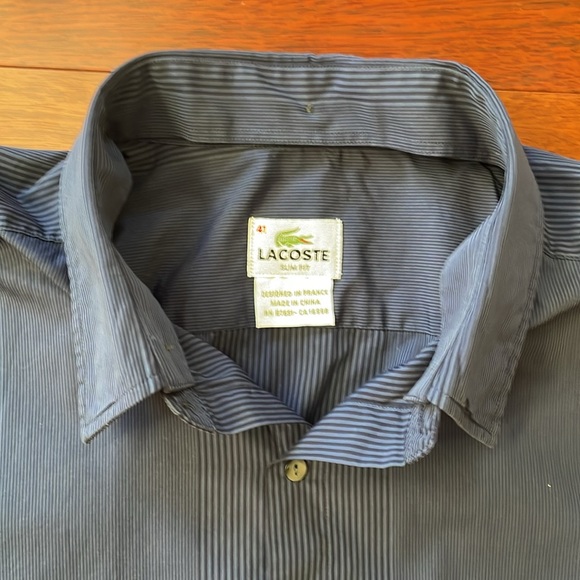 Lacoste Navy Button Down - Picture 3 of 5